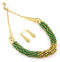 Costume Necklace 'Gold and Green'