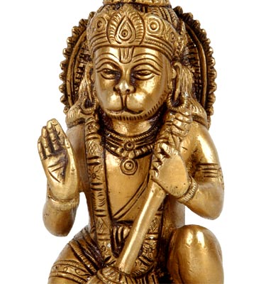 Blessing Hanuman-Indian Brass Craft