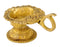 Floral Puja Brass Wick Lamp