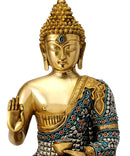 Decorative Ornate Buddha Brass Sculpture