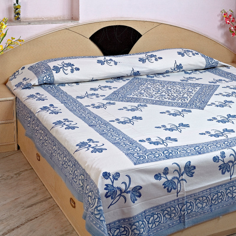 Pure Cotton Maandana Design Bedsheet