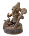 Antiquated Ganesha Folkart Statue in Brass