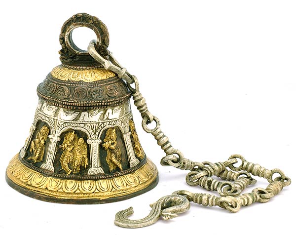 Brass Bell 'Radha Krishna'
