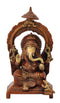 Lord Ganesh Maharaj Seated on Throne 8"