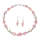 Bright & Rosy - Rose Quartz Stone Necklace