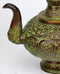 Decorative Kettle with Floral Carving - Brass Craft