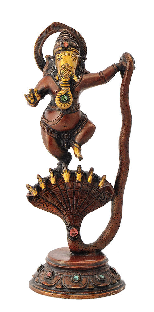God Ganesha Dancing on Sheshnaga