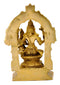 Lord Narasimha Lakshmi Brass Sculpture