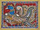 Kalamkari Painting 'Oriental Peacock'