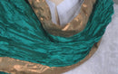 Green Crinkled Stole