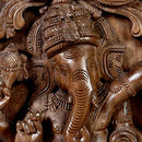 Gentle God Ganesh - Wall Wood Panel