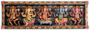 Panch Ganesha - Wall Hanging Wood Panel