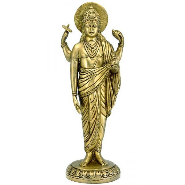"Lord Dhanvantri" Physician of The Devas - Brass Statue 12"