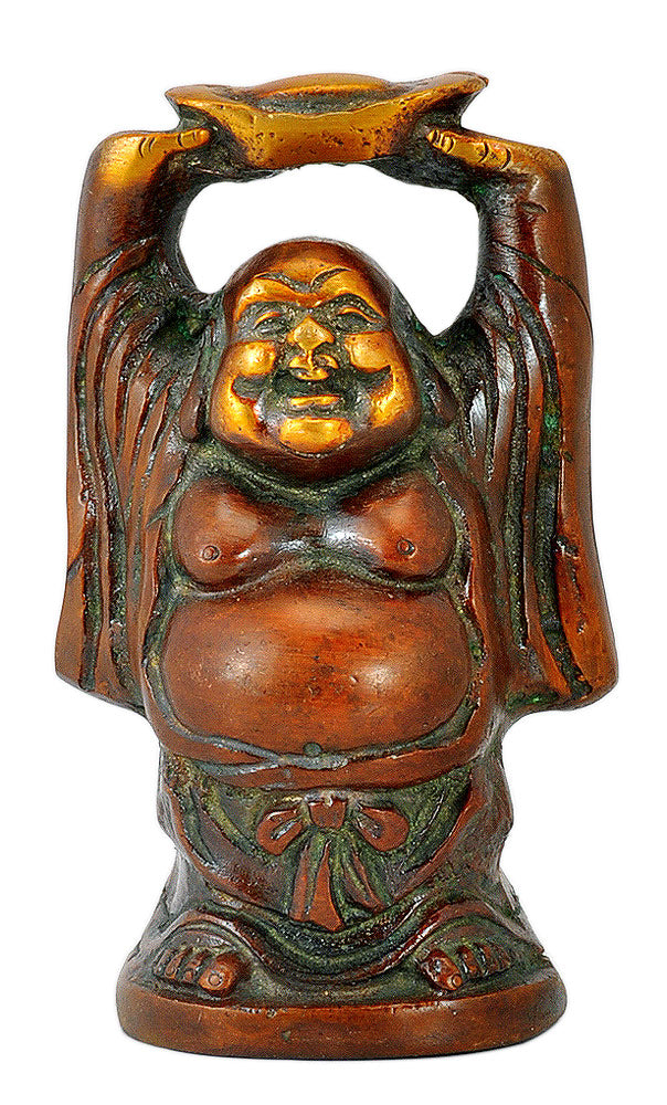 Brass Feng Shui Laughing Buddha