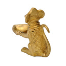 Mouse Brass Lamp Figurine