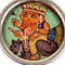 Ganesha's Joy Ride - Hand Painted Earrings