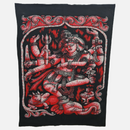 Dancing Shiva Batik Tapestry on Cotton Fabric (30 x 22")