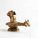 Brass Shivling with water outlet