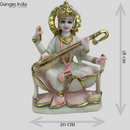 Goddess Saraswati sitting on Lotus