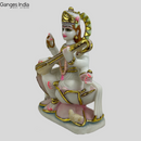 Goddess Saraswati sitting on Lotus