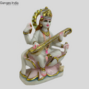 Goddess Saraswati sitting on Lotus