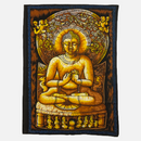 Buddha Batik Painting Cotton Tapestry (30" x 22")