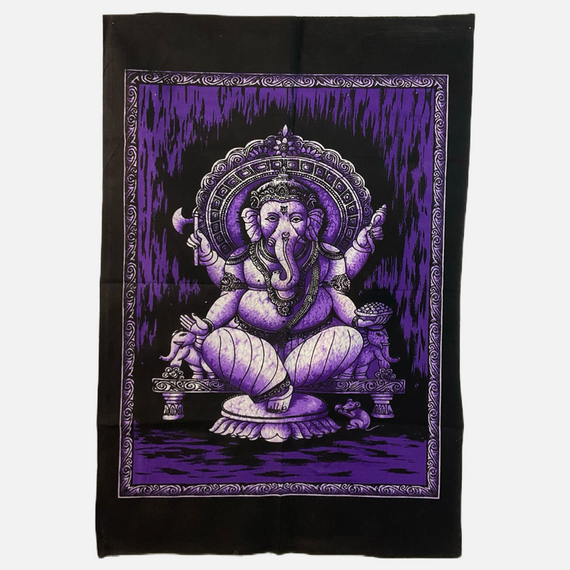 Ganesha Batik Painting Tapestry (30" x 22")