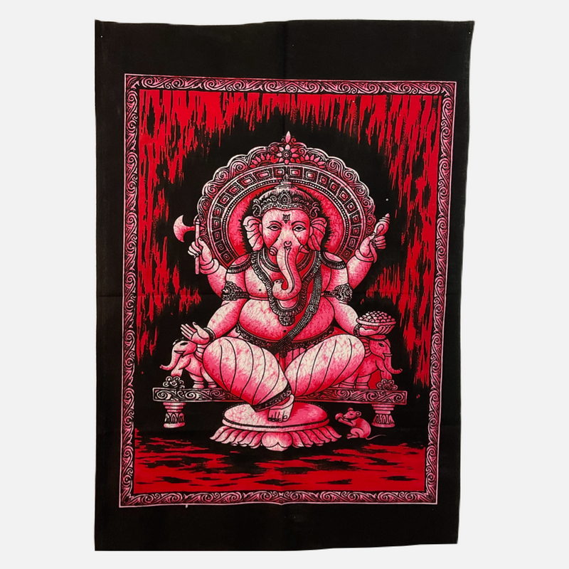 Ganesha Batik Painting Tapestry (30" x 22")