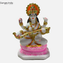 Resin goddess Saraswati playing Veena. Goddess of knowledge