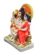 PolyResin God Shiva with Family Shiv Parivar Colorful  11cm