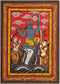 Krishna Punishes Kaliya - Paata Painting