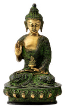 Antiquated Brass Buddha Figurine