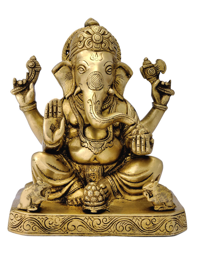 Chaturbhuj Ganpati 8.50"