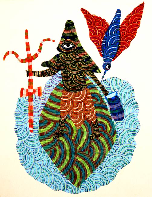 Tribal's Lord Shiva-Gond art