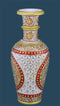 Hand Painted Marble Vase with Jali Cut Work