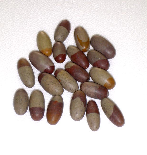 Assorted Lingams (Lot of 25 Pieces) 1"