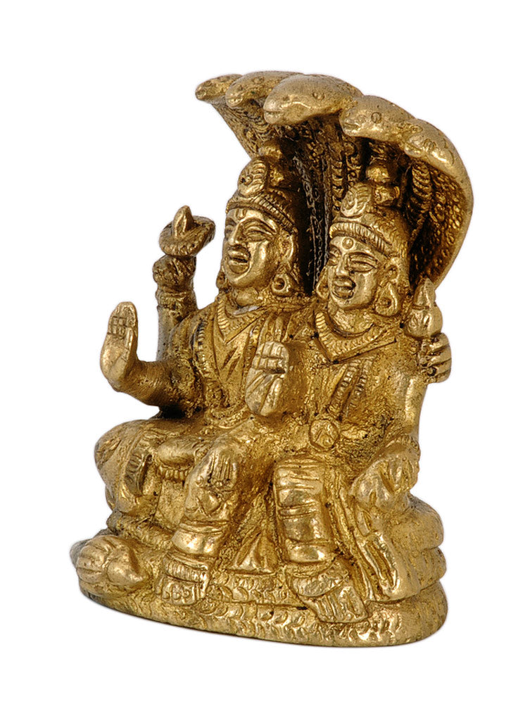 Vishnu Lakshmi Seated on Sheshnaga