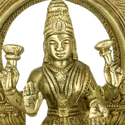 Goddess Lakshmi - Temple Brass Statue