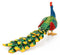 Metal Peacock Figurine Trinket Box
