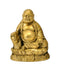 Golden Laughing Buddha Brass Sculpture 5.25"