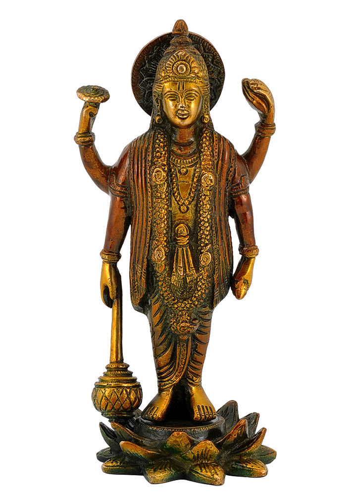 Lord Satnarayan Brass Statue