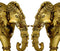 Royal Elephants - Brass Statuettes