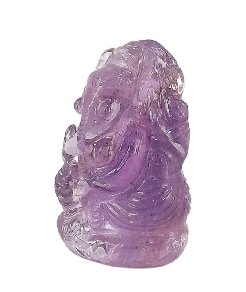 Lord Mangal Murti Ganapati - Amethyst Natural Stone statues 2"