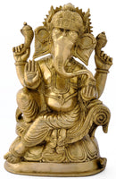 Seated Ganesha Figure 13"