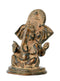 Gajamukha Ganesh Unique Rustic Finish Brass Figurine