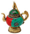 Decorative Kettle with Colored Mosaic Work