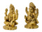 Miniature Pair of Brass Ganesha & Laxmi Figurine