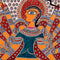 Gentle Mother Durga - Madhubani Painting