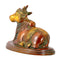 Seated Nandi Bras Statue 5.50"