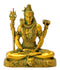 Mediating Lord Shiva Shankar Brass Sculpture 8"